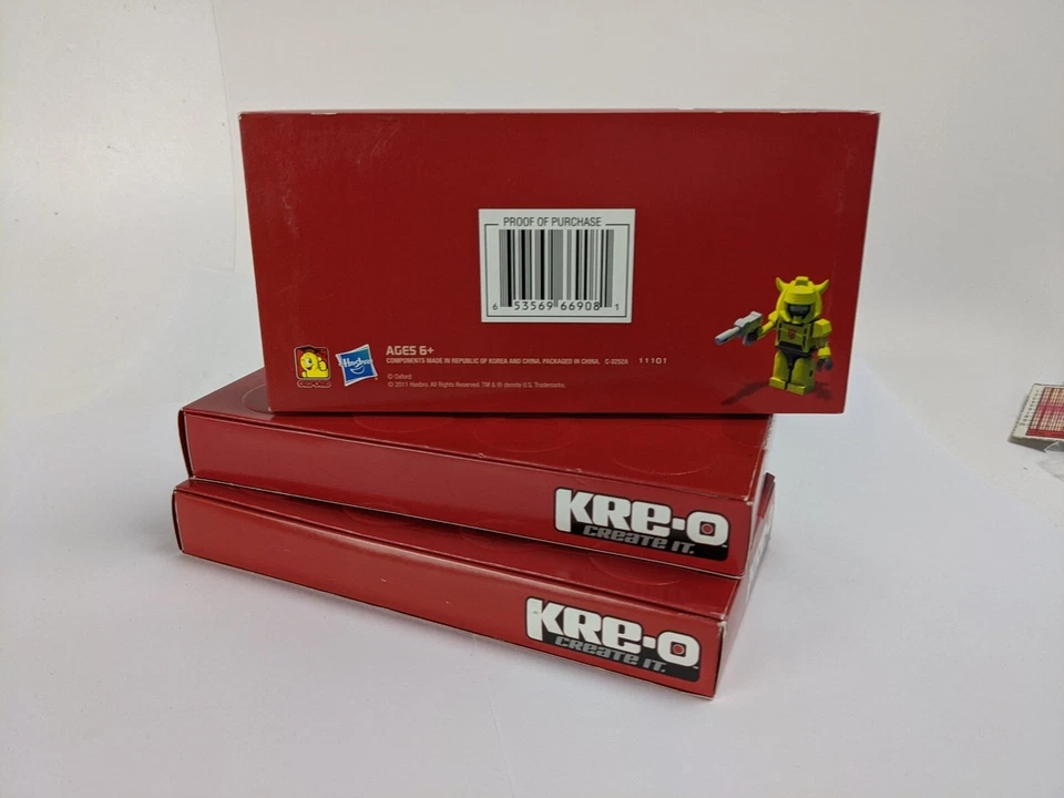 3x SDCC 2011 Kre-O Transformers Create It Optimus Prime figure exclusive Sealed  - Image 1 of 1