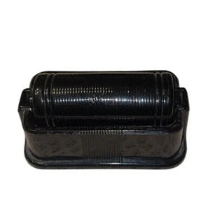 Rodillo humectante sello amatista de vidrio negro auténtico Rolodex Zephyr leer de colección - Imagen 1 de 11