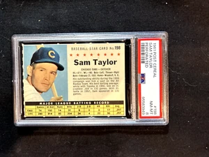 1961 Post Cereal perforated grade 8 #198 Sam Taylor - Picture 1 of 3