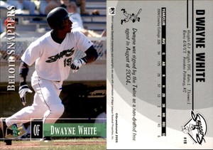 Dwayne White Signed 2005 Grandstand Beloit Snappers Update #NNO Card Auto
