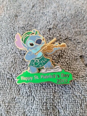 disney stich happy st. patricks day 2013 pin from a local estate - Image 1 of 2