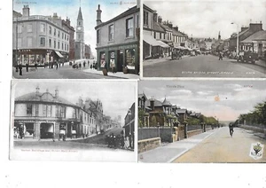 AIRDRIE Lot 4 Early Lanarkshire Postcard Felton R.S.O.  Postmark Northumberland - Picture 1 of 2