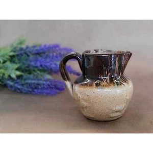 Vintage Mini Stoneware Pitcher Creamer - Picture 1 of 12