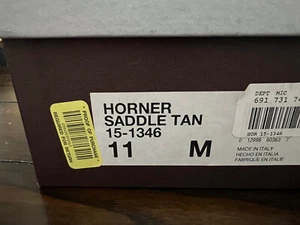 Johnston & Murphy Herren Horner Kleid hellbraun Leder Halbschuh Quaste Schuhe 11 M 151346 - Bild 1 von 7