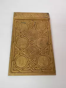 Tiffany Studios NY Gilt Brone ZODIAC Notepad #1090 - Picture 1 of 9