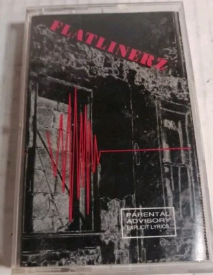Flatlinerz  Cassette 1993.  Qad Records.   Rap Hip Hop. Rare. . - Image 1 of 4