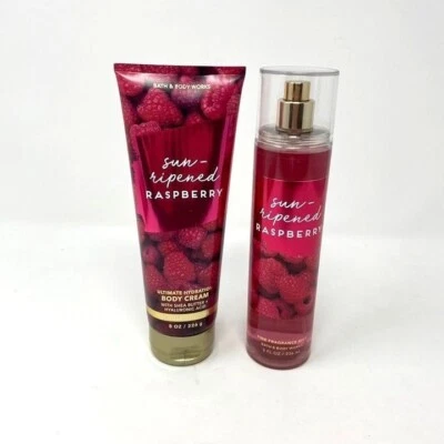 Bath & Body Works Sun Ripened Raspberry Body Mist & Body Cream Set - Image 1 of 4