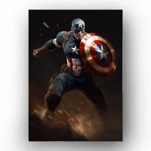 Captain America #2 Sketchkarte limitiert 12/50 PaintOholic signiert - Bild 1 von 3