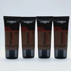 Lot Of 4 L'oreal Infallible Pro-Matte Foundation 24 Hr 115 Rich Ebony - Picture 1 of 6