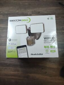 Heath Zenith WiFi Bronze Wired Voice & Motion Activated LED Security Flood Light