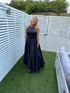 Women high neck Dress Elegant Long Dress Prom Gowns Formal Party Dress - Picture 1 of 5