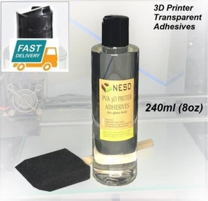 3D Printer PVA Adhesive Glue Transparent, Stick Strong, Easy remove 240ml (8oz) - Picture 1 of 5