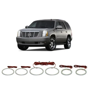 Kit de anillo de halo de faros LED blanco brillante para Cadillac Escalade 07-14 - Imagen 1 de 2