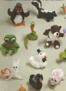 PomPoms Craft Patterns Party Favors Nut Cups Easter Christmas Ornaments Vtg L46 - Picture 1 of 7