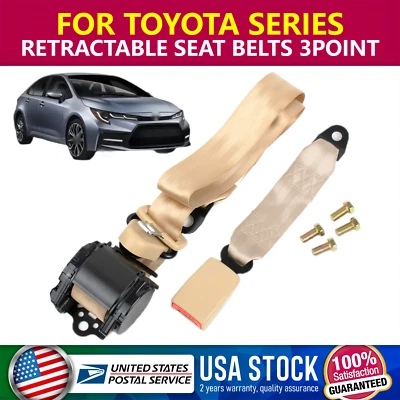 1x Cinturón de seguridad de 3 puntos ajustable para Toyota Camry 1998-2019 Foto 1 de 4
