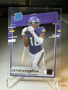 2020 Panini Chronicles NFL Football RC Justin Jefferson CLEARLY DONRUSS #RR-JUJ - Picture 1 of 8