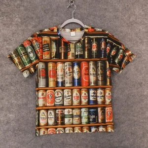 Unbranded Shirt Womens Medium Short Sleeve Beer Lager Lightweight - Picture 1 of 12