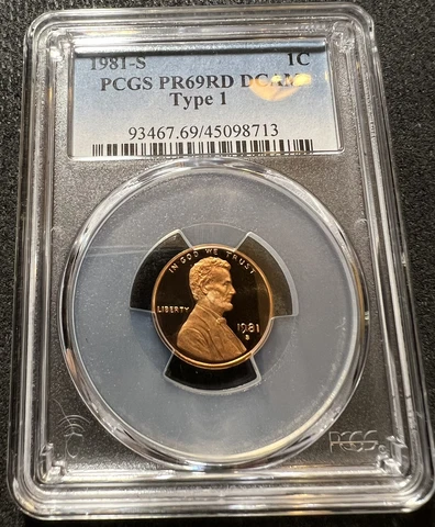 1981 S PROOF LINCOLN CENT PCGS PR69RD DCAM BEST BUY PRICE ON EBAY w/FREE S&H Cover