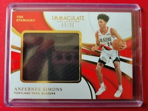 2018-19 Immaculate Anfernee Simons TRUE Rookie Card Jersey Patch /99 Blazers rc - Bild 1 von 6