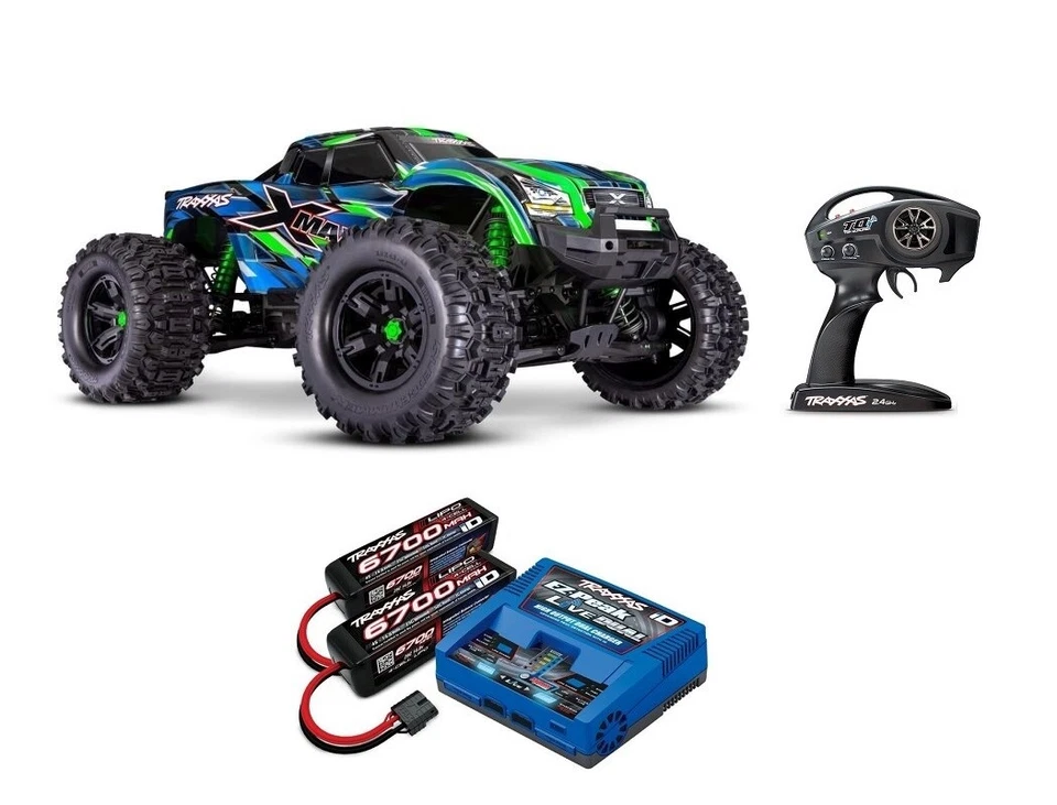 Traxxas 77096-4 X-Maxx 8S 1/5 4WD TQi TSM Belted 8S-Power-Pack Grün