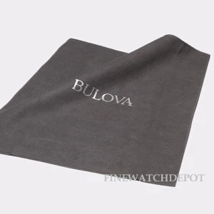 Authentic Bulova Grey Polishing Cloth - Sealed - Picture 1 of 1