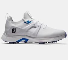 New FootJoy HyperFlex Cleated Shoes White/Blue Medium 11.5