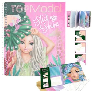 TOPModel Malbuch Kinder Stickerbuch Stick & Shine 12470 - Bild 1 von 7