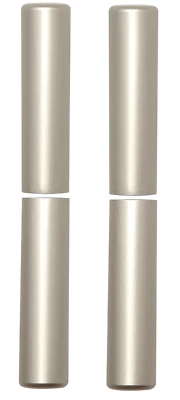 2x Manicotto Per Inserire per Cerniera Ø 15 Einbohren Band 112 Copertura Argento - Immagine 1 di 2