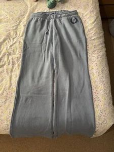 Victoria Secret Blue Wide Leg Jogger Trousers Women’s UK Size L - Picture 1 of 5