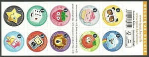 BELGIUM 2015 GREETINGS STRAWBERRY CUPCAKE PANDA BEAR LION DICE BOOKLET MNH - Picture 1 of 1