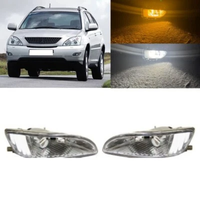 LED Amber Front Fog Lamp w/White DRL For Lexus RX300/RX330 RX350 2003-2008 - Image 1 of 4