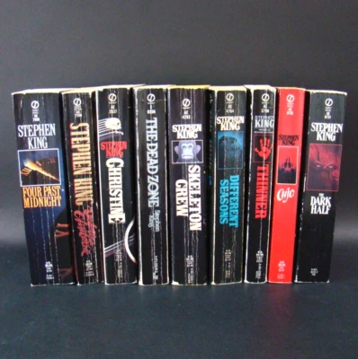 Lot Of 9 Vintage Stephen King Paperbacks Horror Thriller Crime Mystery Novels Foto 1 de 4