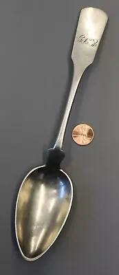 Antique Coin Silver Large Serving/Tablespoon With Monogram • 29.95$
