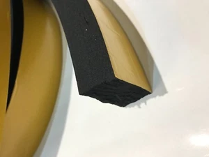Marine Neoprene Seal Hatch Tape 2” x 1” Black per metre - Picture 1 of 3