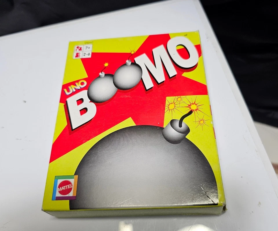 Mattel Boomo Card Game (Uno) Ultra Rare Out of Print 29247 SEALED 2002 - Image 1 of 3