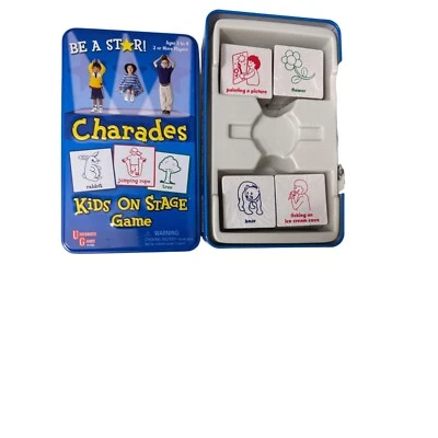Charades Kids On Stage Game 3-8 yr University Games 2+ Players Replacement Cards - Image 1 of 4