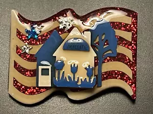 House Pins by Lucinda Flag Pin July 4th Flag Day Stars and Stripes 2 x 1.5 in - Picture 1 of 3