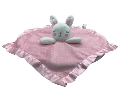 Circo Target Rosa Lunares Blanco Conejito Manta Satén Seguridad Lovey Peluche 14" Foto 1 de 4