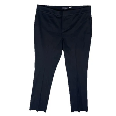 Pantalones Pantalones NYDJ Ponte para mujer talla 12 entrepierna 32 negros elásticos rectos N2 Foto 1 de 4