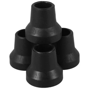 4 Pezzi Piedini Sedia Pieghevole Tappo Stampelle Accessori Punta Canna Piede Estremità Gomma - Foto 1 di 12