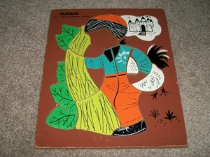 PLAYSKOOL JACK & THE BEANSTALK WOOD PUZZLE *MISSING 2 PIECES* FREE SHIPPING! - Picture 1 of 4