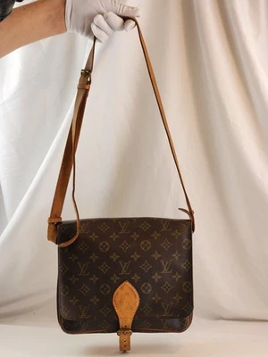 Authentic Louis Vuitton Cartouchie Shoulder Bag Monogram Crossbody  LV MM Zipper - Image 1 of 4