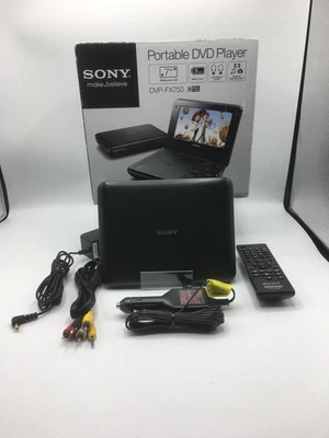 Sony 7-Inch Portable DVD Player - Region 1 - Black (DVP-FX750/B) - Image 1 of 4