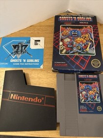 Ghosts 'n Goblins Hangtab for NES Nintendo W Box And Manual