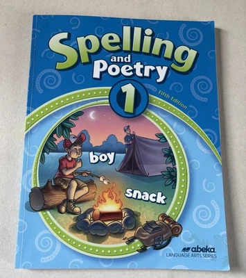Abeka Spelling and Poetry 1 (Fifth Edition) Used Through Lesson 7 Good Condition - Image 1 of 4
