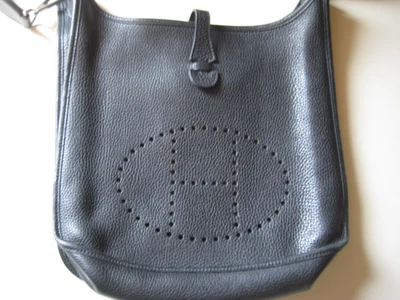 Hermes Evelyne PM Noir Clemence Leather Silver Hardware - Image 1 of 4