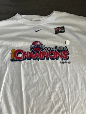 Detroit Pistons 2004 NBA Champions Bad Boys!! Nike Locker Room Basketball XL New - Image 1 of 4
