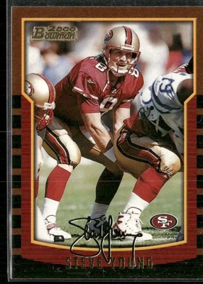 2000 Bowman Steve Young 88 San Francisco 49ers - Image 1 of 2