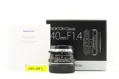 US Duty Paid Voigtlander NOKTON Classic 40mm F/1.4 S.C SC VM Leica M Lens New - Image 1 of 4