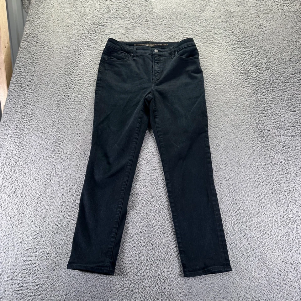 Pantalones de mezclilla Chicos para mujer talla 4 negros elásticos tan adelgazantes novia pierna ajustada tobillo Foto 1 de 4